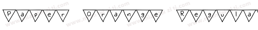 Paper Orange Regular字体转换